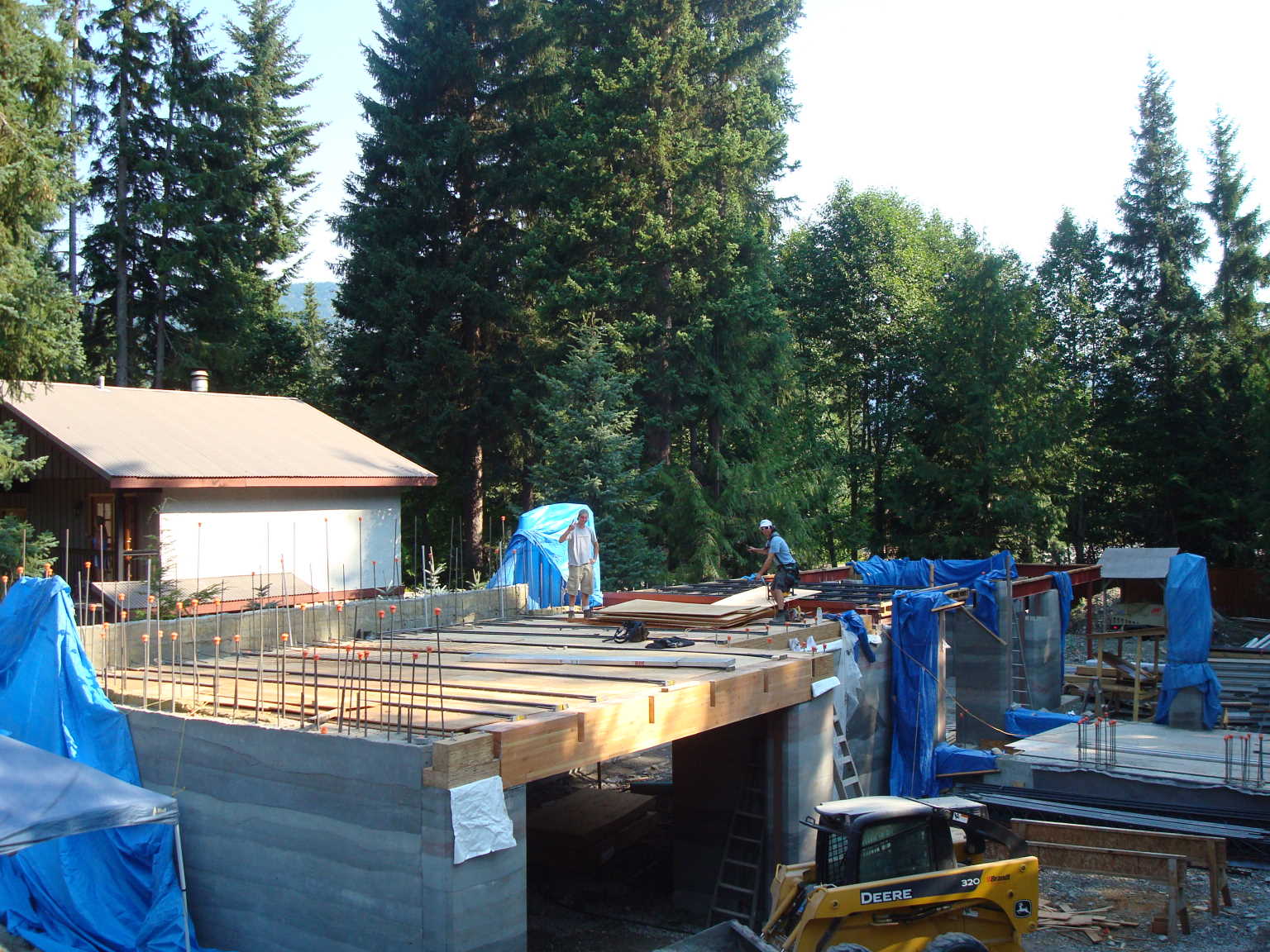 Preparing To Pour The 2nd Floor Slab Rammed Earth Home Whistler Bc